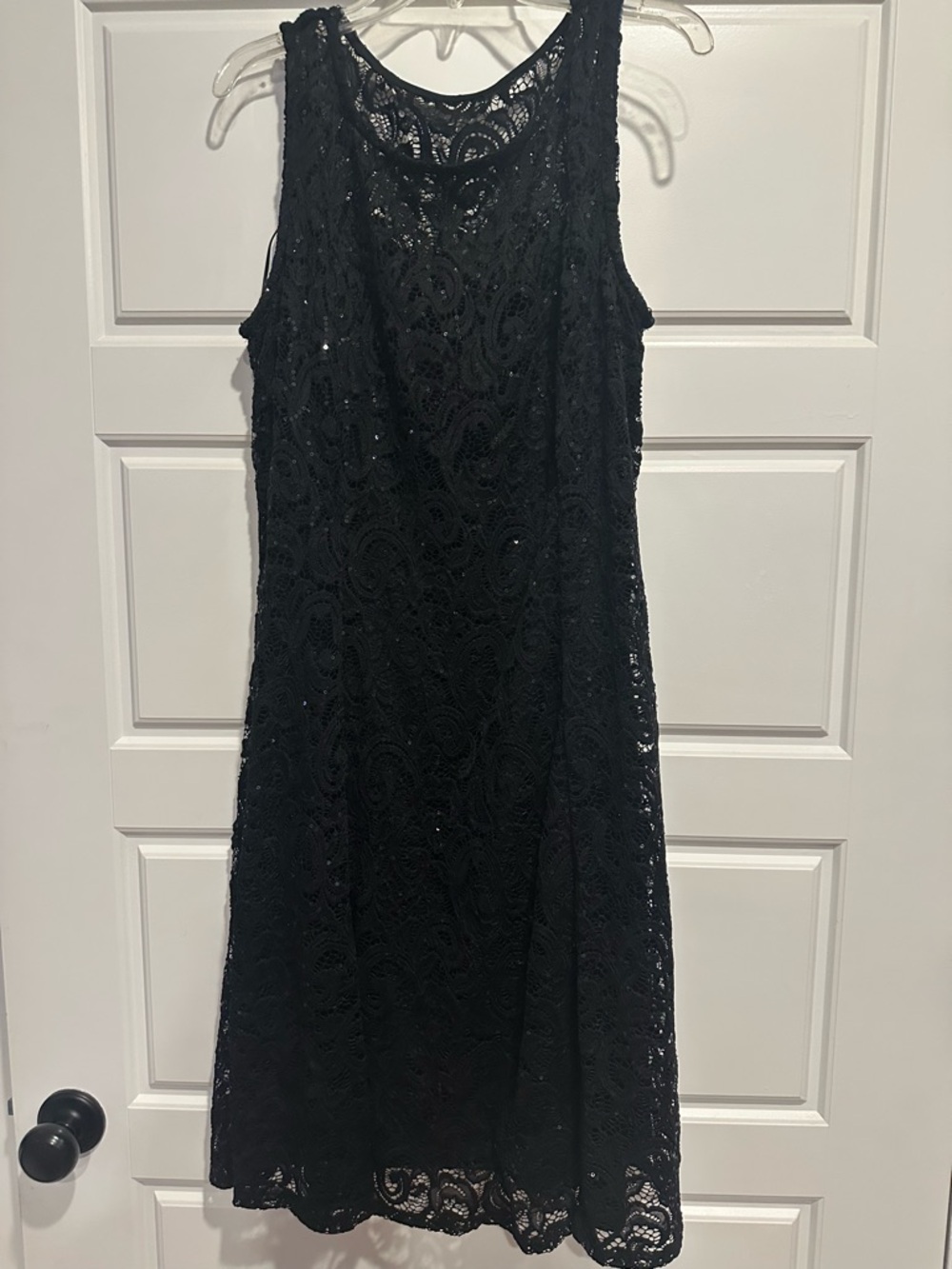 Liz Claiborne Black Lace Midi Dress